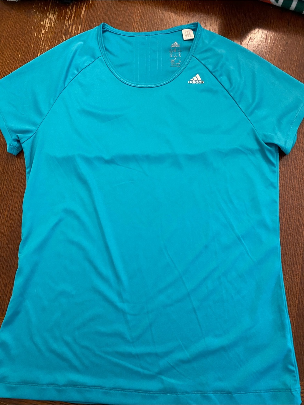 adidas Bright Teal Short Sleeve Performance Tee - Kids